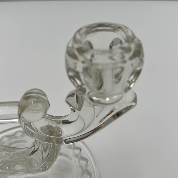 Vintage Double Clear Glass Double Candle Holder - Picture 9 of 16